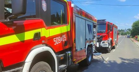 Pożar garażu w miejscowości Oleśnica