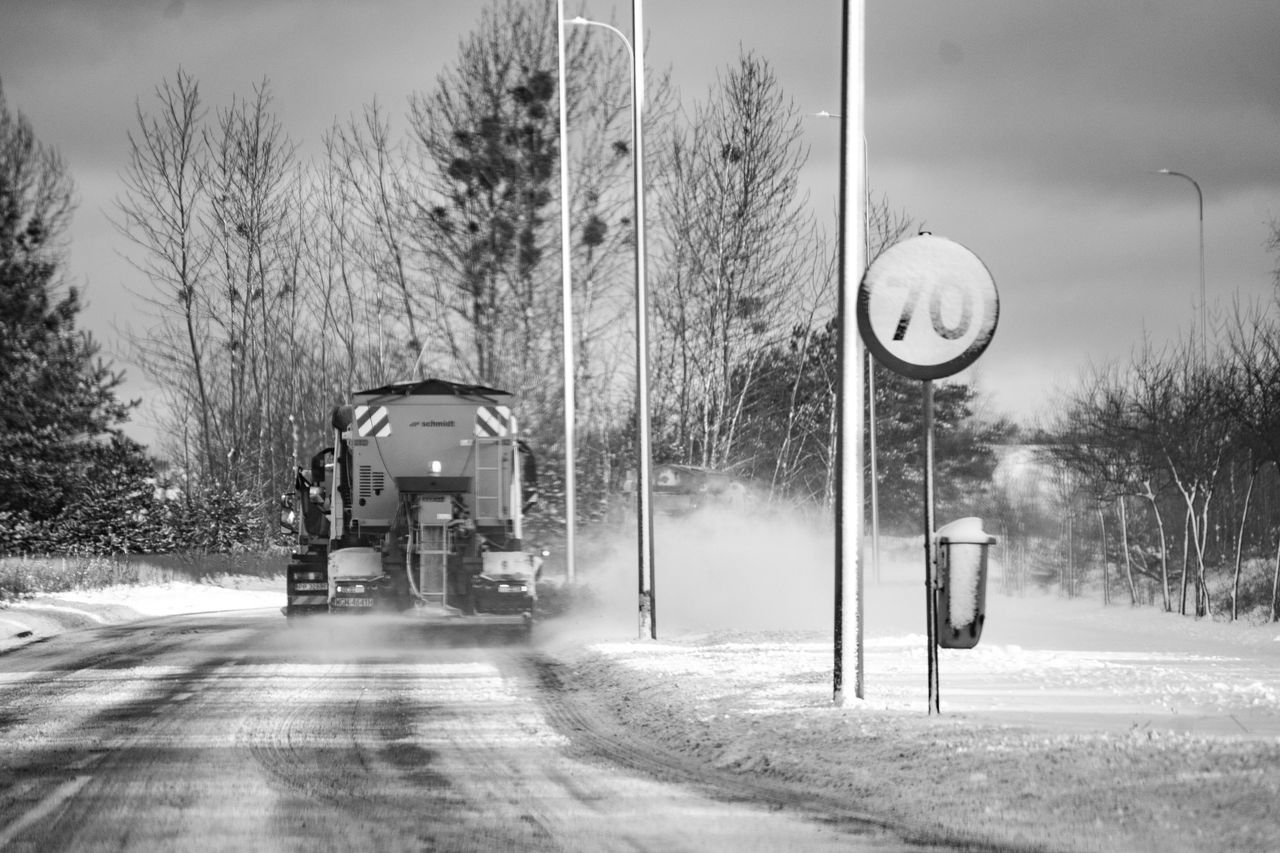 Piła, zima, śnieg