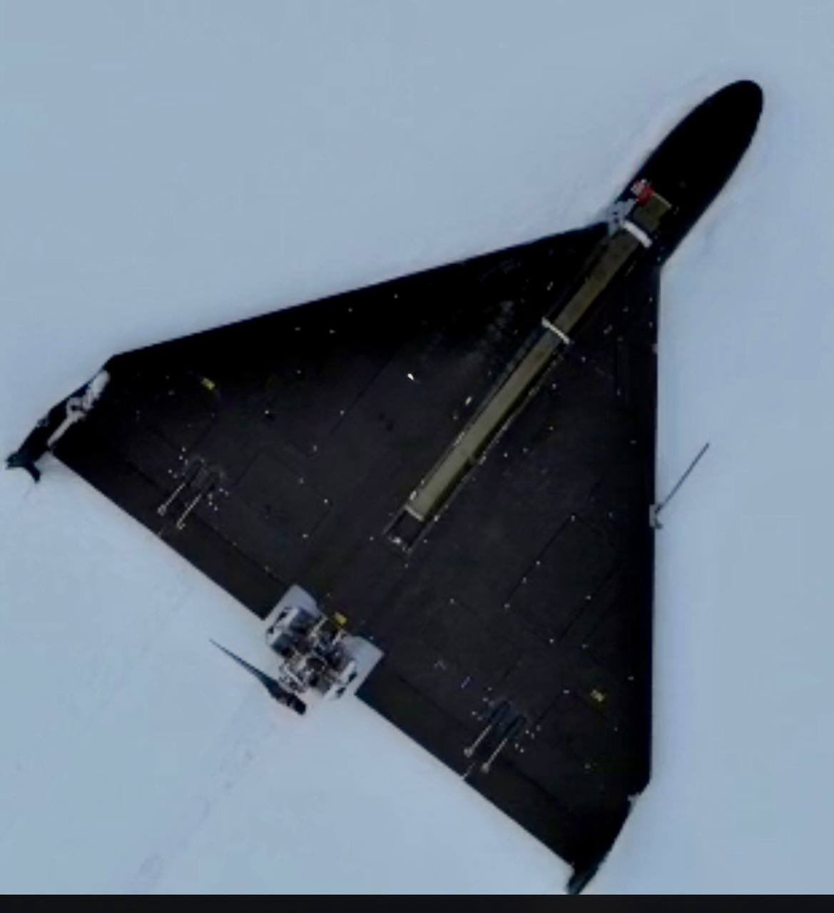 Dron uzbrojony w Wierbę.