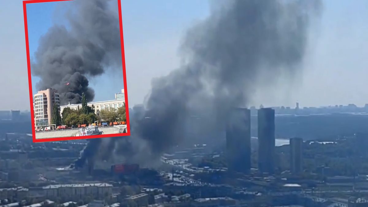 Pożar w Moskwie. Ogień pojawił się w budynku administracyjnym