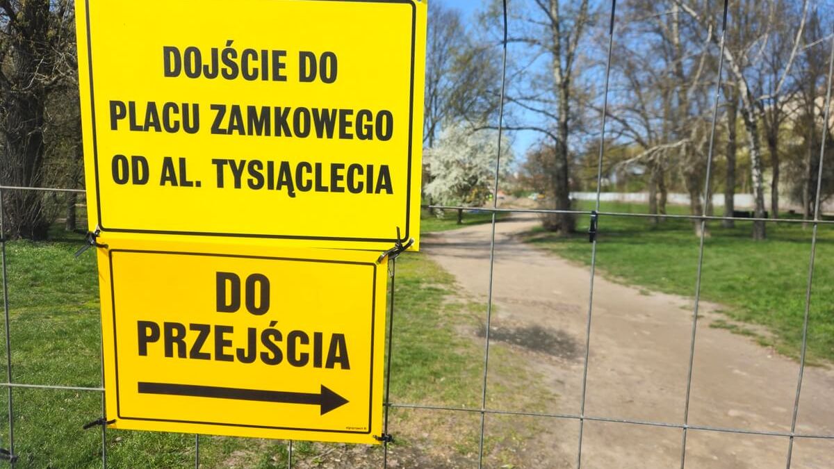 Koniec popularnego skrótu przez Błonia pod Zamkiem