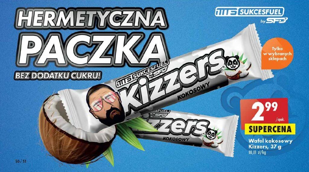 Kizzers Kokosowy od 31.03 w sklepach Biedronka: CENA