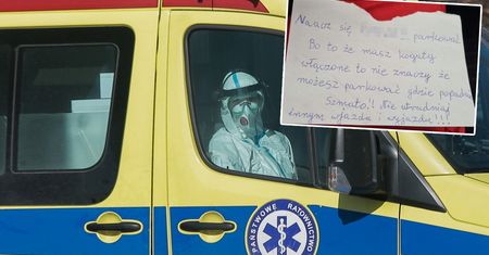 Łódź. "Naucz się parkować!". Pracownicy pogotowia zdębieli