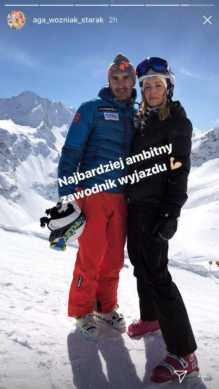 Sebastian Karpiel-Bułecka i Agnieszka Woźniak-Starak w górach