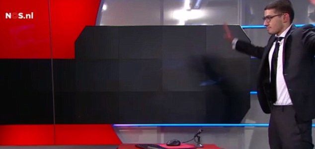 Uzbrojony mężczyzna zaatakował holenderską telewizję