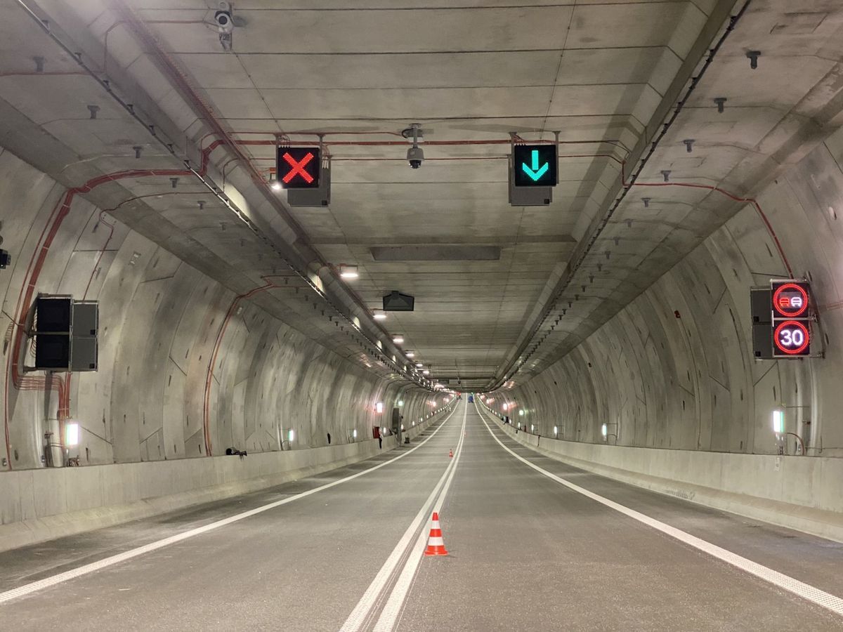 Tunel pod Świną na kilka dni przed oficjalnym oddaniem do użytku