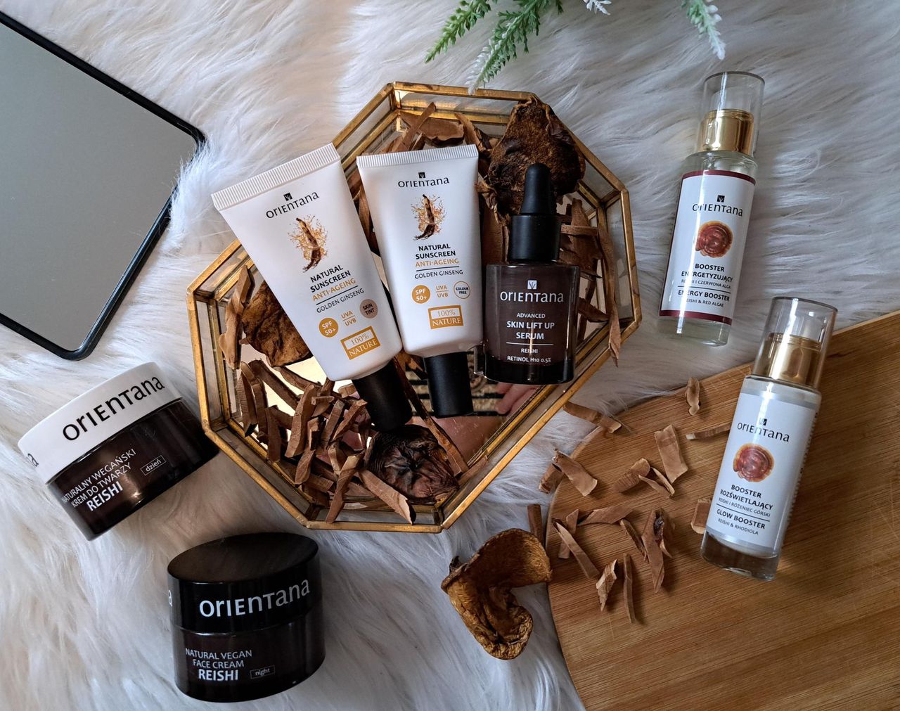 Przetestowałam kosmetyki Orientana z grzybami reishi. Serum z retinolem to hit