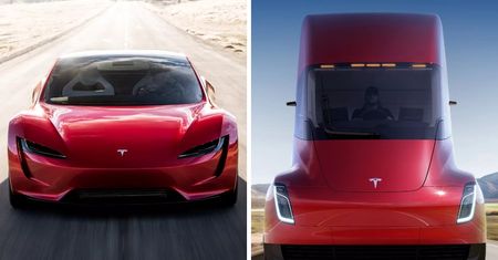 Tesla - nowy, jeszcze szybszy Roadster i e-ciężarówka Semi