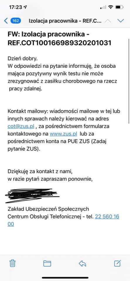 Pracownica ZUS doradza pracodawcy, by odesłał pracownika na chorobowe