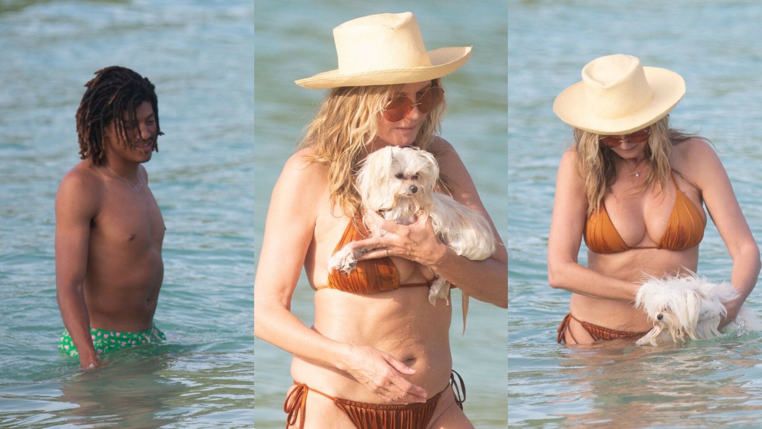 Heidi Klum odsłania ciało w skąpym bikini
