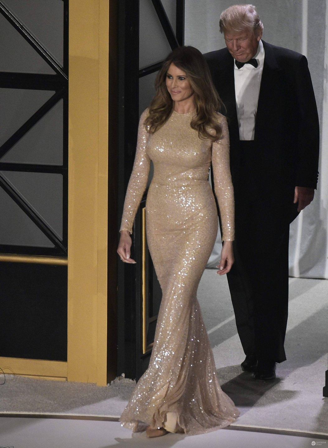 Melania Triump na balu przed inauguracją