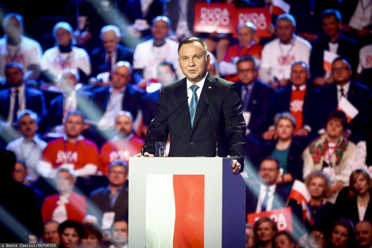 Andrzej Duda w kampanii w 2020 roku