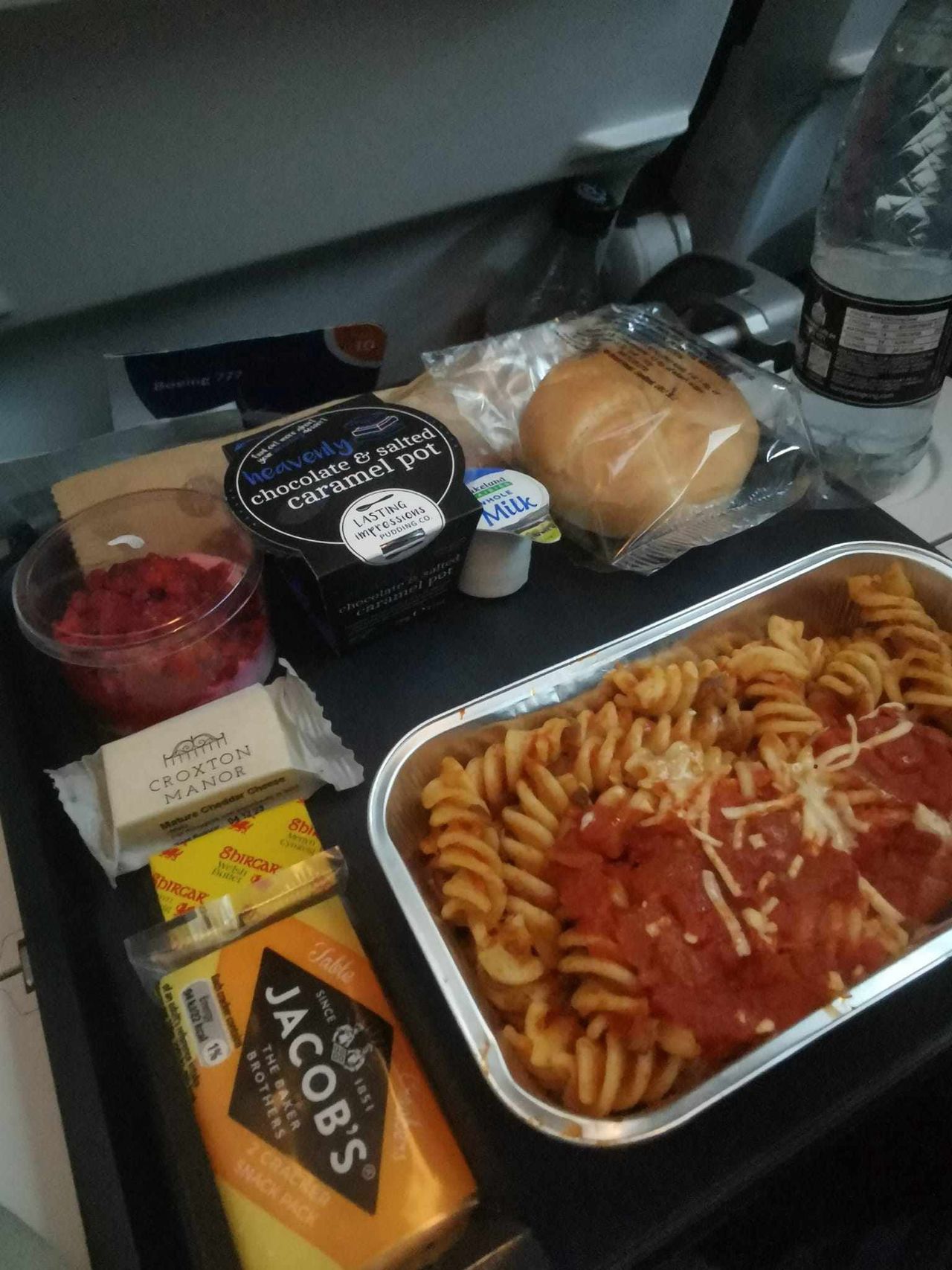 Food on board the airplane - Delicacies