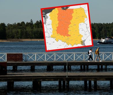 Pomarańczowe ostrzeżenia IMGW. Silny deszcz zaleje część Polski