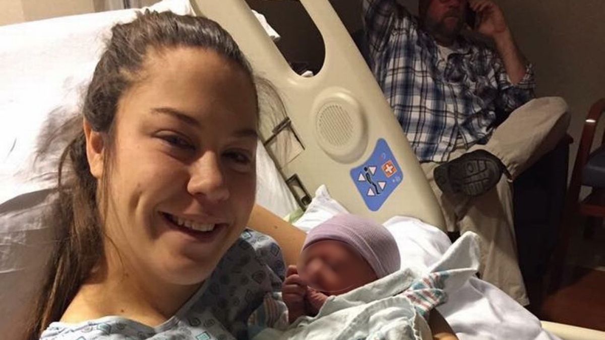 Ally Opfer dowiedziała się o ciąży pół godziny przed porodem