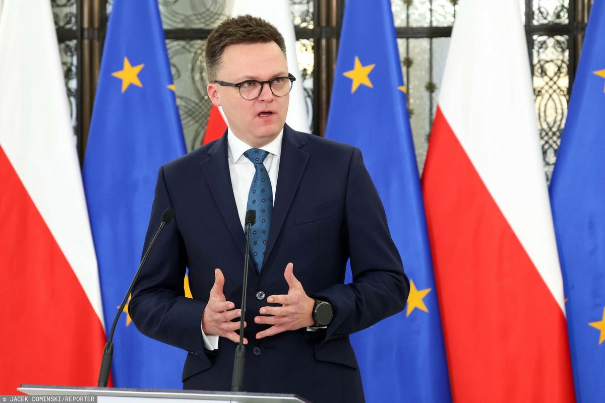 Na zdjęciu marszałek Sejmu Szymon Hołownia