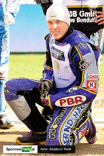 Tobias Busch był w zeszłym sezonie najskuteczniejszym zawodnikiem KSM Krosno na torze w Opolu