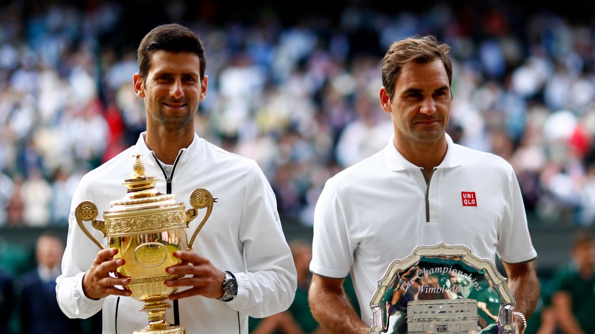 Novak Djoković i Roger Federer, mistrz i finalista Wimbledonu 2019
