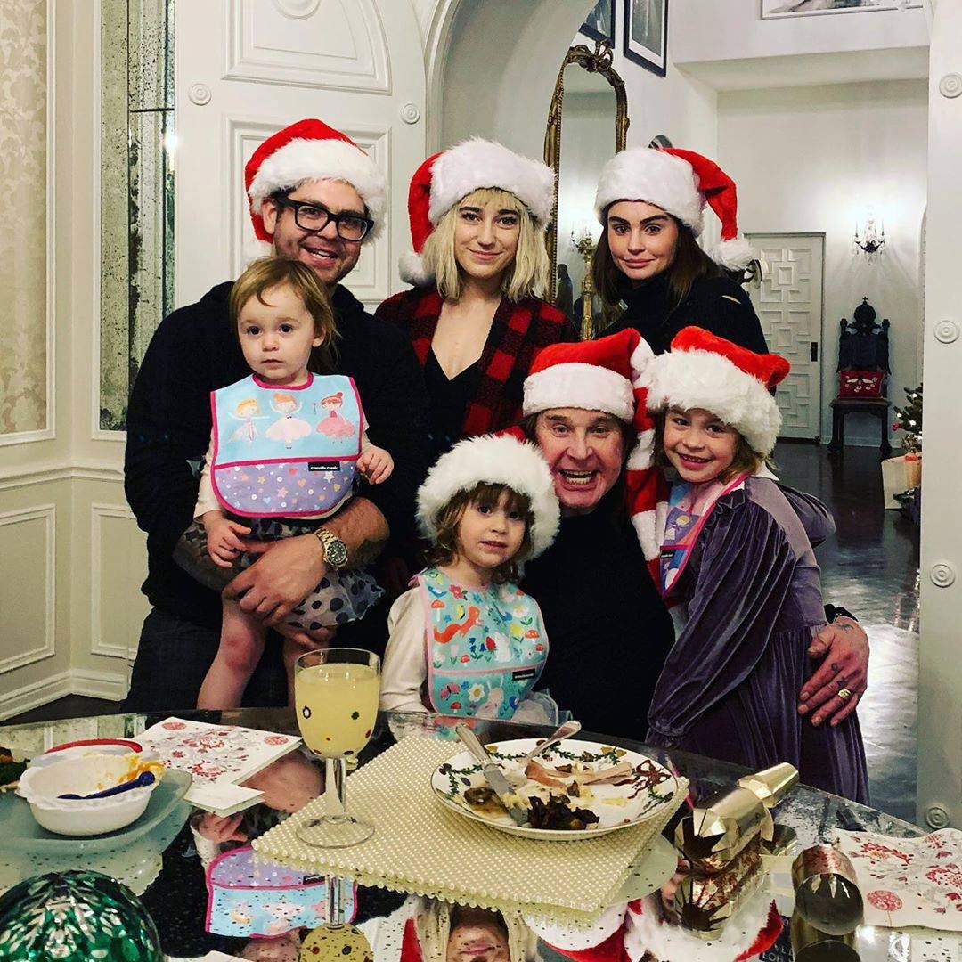 Ozzy Osbourne z synem i wnuczkami, instagram