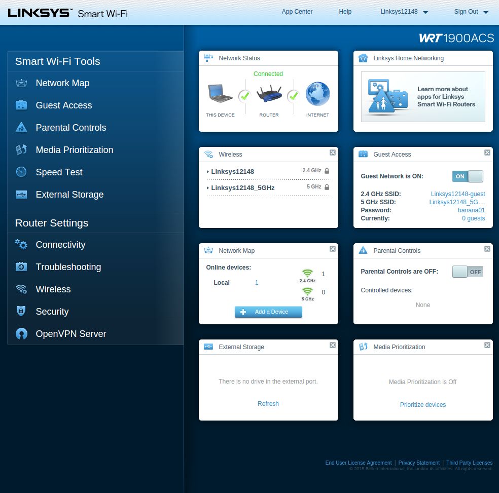 Linksys WRT1900ACS – test routera, który może być domowym NAS-em 8