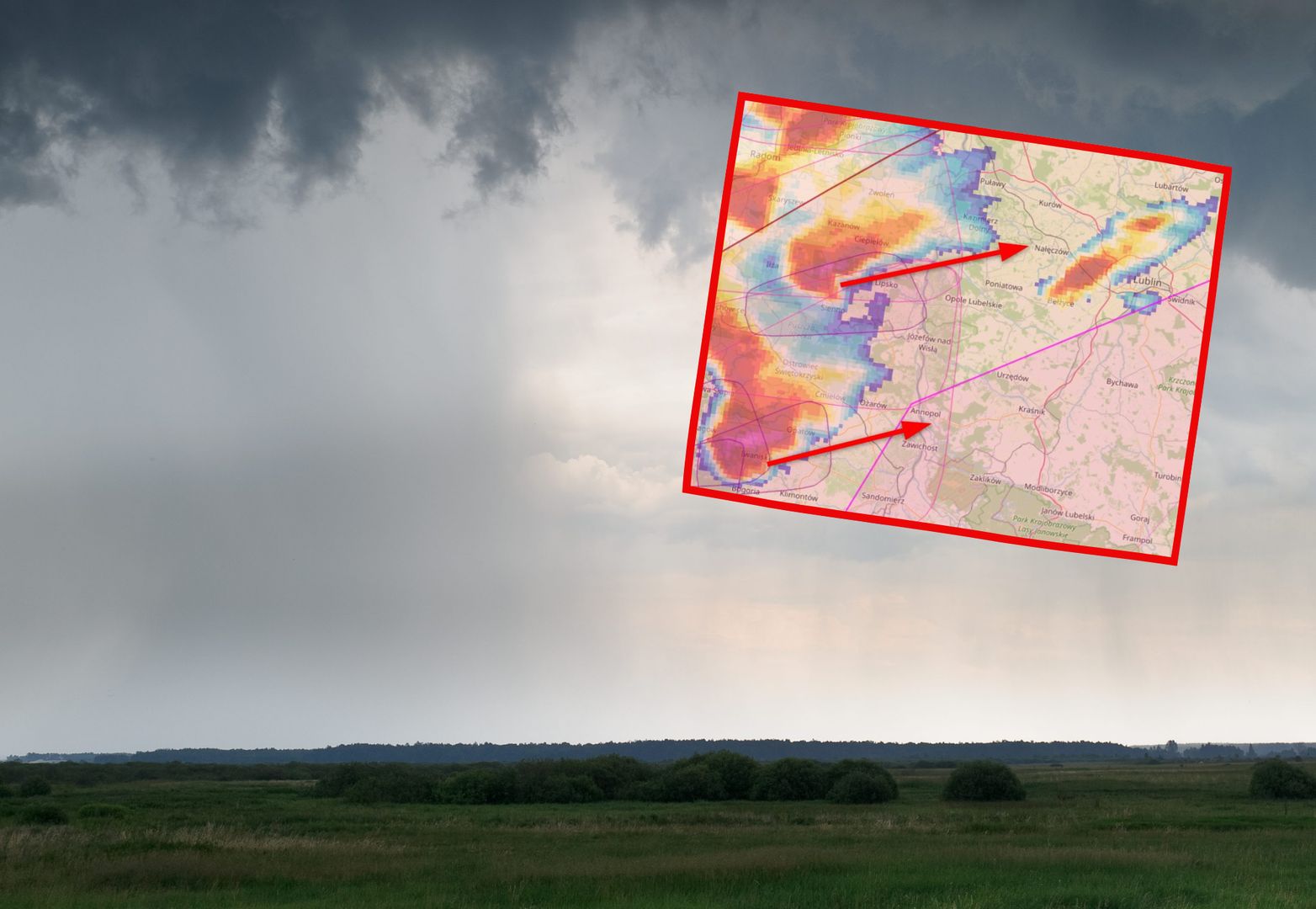 Burze przechodzą nad Polską