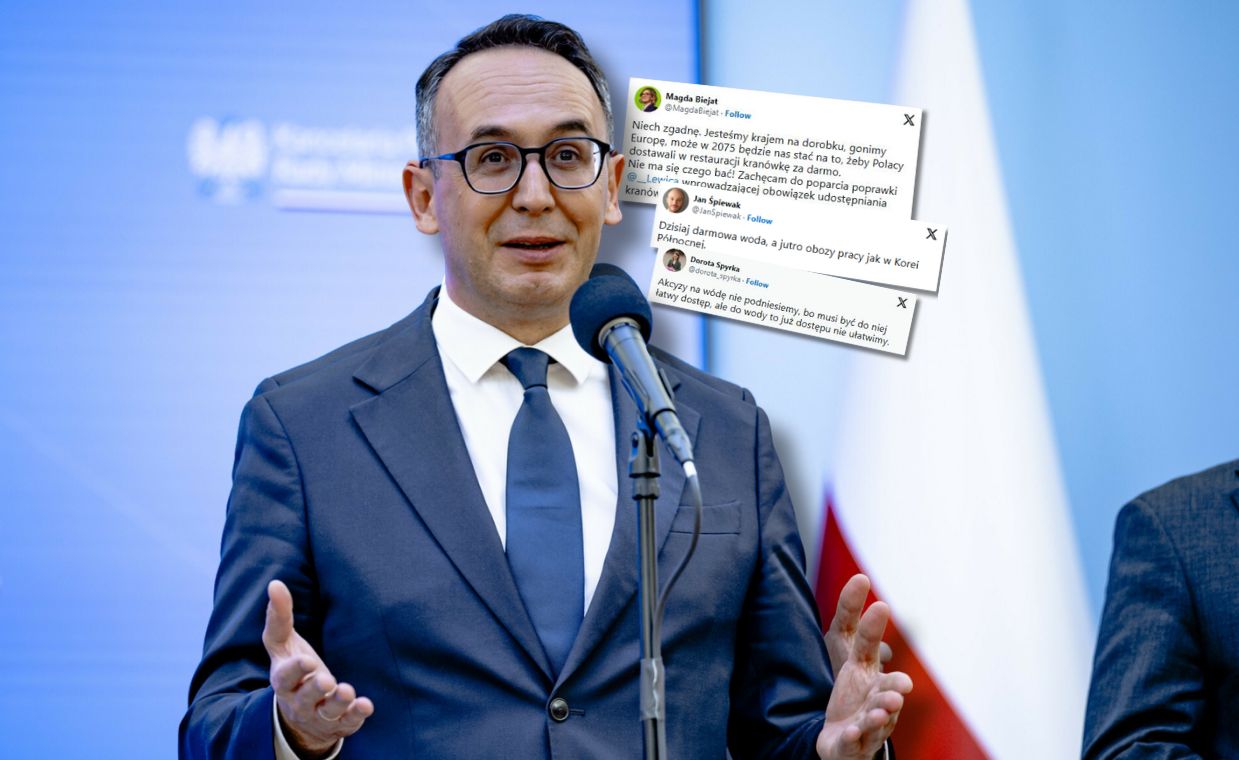 Minister przeciwko darmowej wodzie z kranu w restauracjach