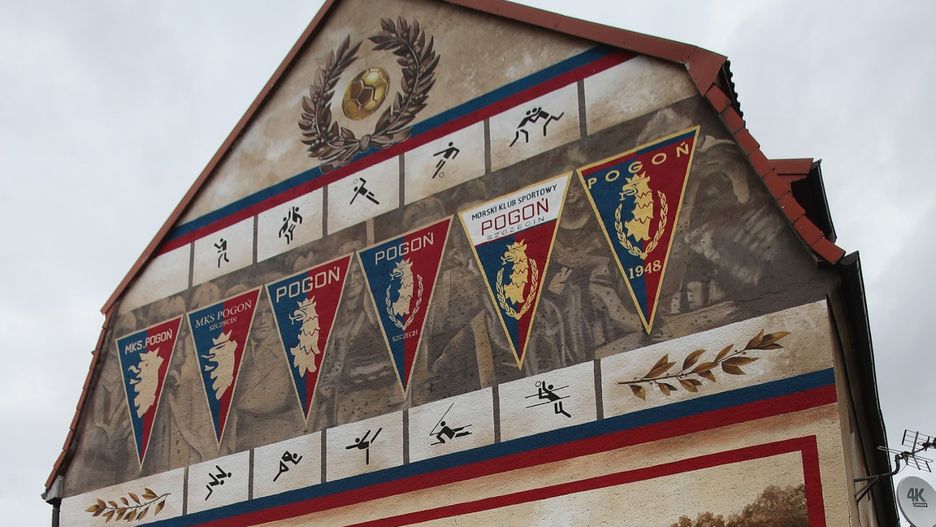 Nowy Mural Pogoni Szczecin w Dąbiu