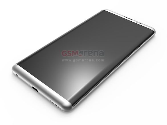 Render, który mieli otrzymać twórcy pokrowców dla Samsunga Galaxy S8.