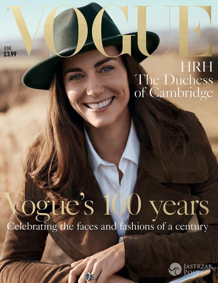 Księżna Kate w brytyjskim "Vogue" (czerwiec 2016) z okazji setnych urodzin pisma
