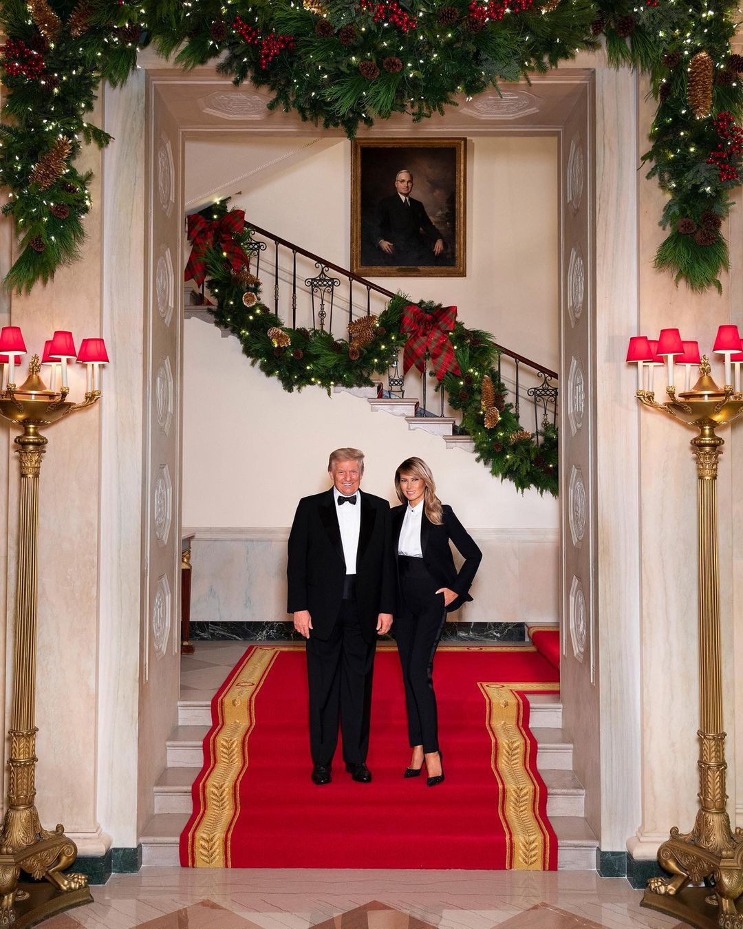 Melania Trump - zdjęcie świąteczne