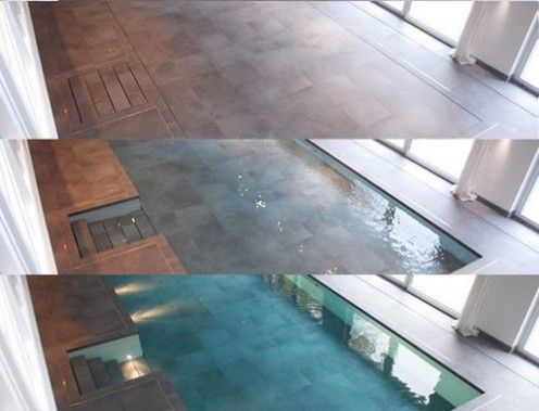 Hydrofloors, czyli mechaniczna podłoga zamieniająca się w basen (wideo)