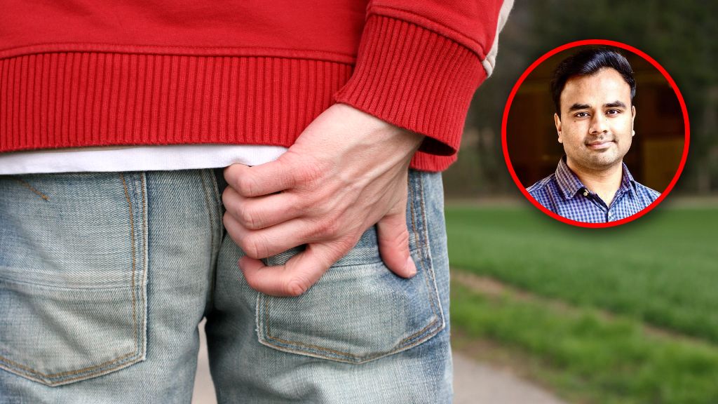 W kółku: " dr Hussain Ahmad, lekarz medycyny ratunkowej