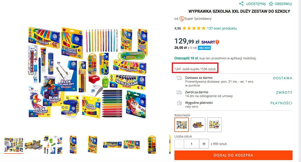 Wyprawka szkolna