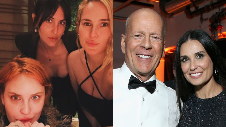 Dorosłe córki Bruce’a Willisa i Demi Moore biorą wspólne kąpiele