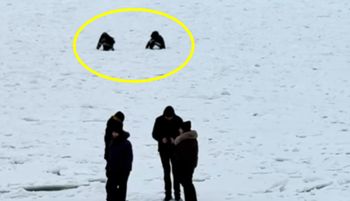 Groza w Sopocie. Weszli na Bałtyk. Lód nagle strzelił