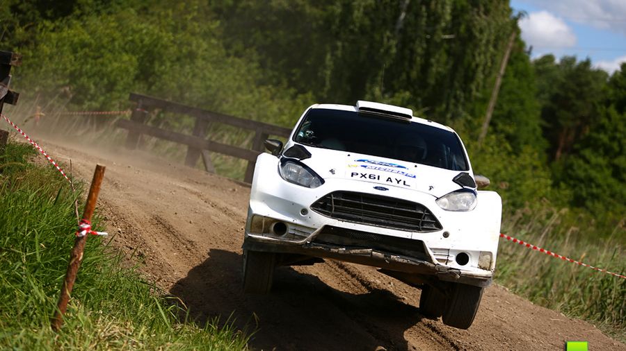 Robert Kubica podczas testów w Mikołajkach