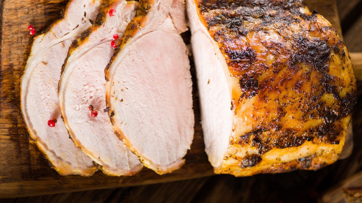 Soczysty pieczony schab