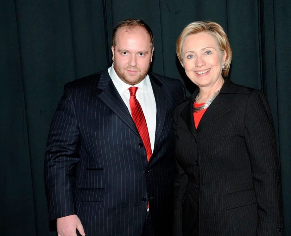 Vitaliy Grechin  z Hilary Clinton.