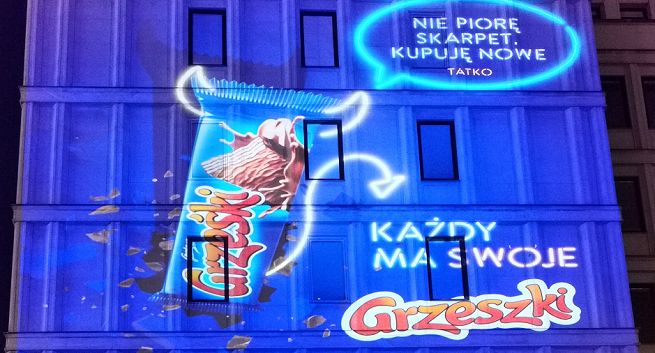 „Grzeszki wychodzą nocą” w niestandardowej kampanii wafelków Grześki