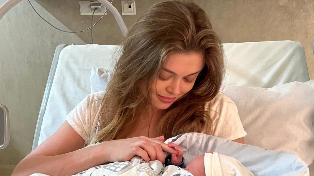 Joanna Opozda z synkiem Vincentem 