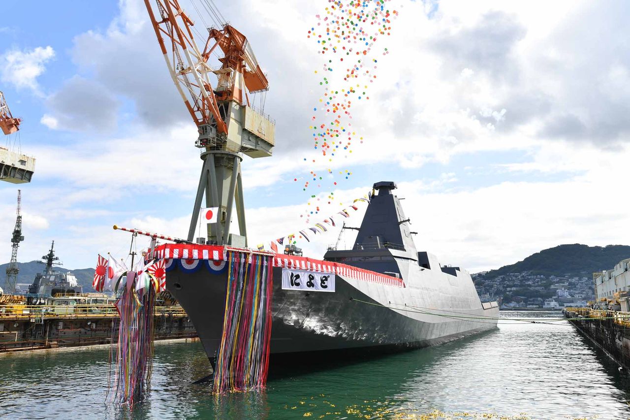 The launch of the frigate Niyodo