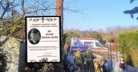 Tragedia na działce. Spadł z ok. 8 m. Strażak zmarł na miejscu