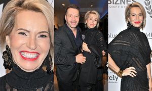 Paulina Smaszcz chichocze na ściance w PRZEŚWITUJĄCEJ sukni (ZDJĘCIA)