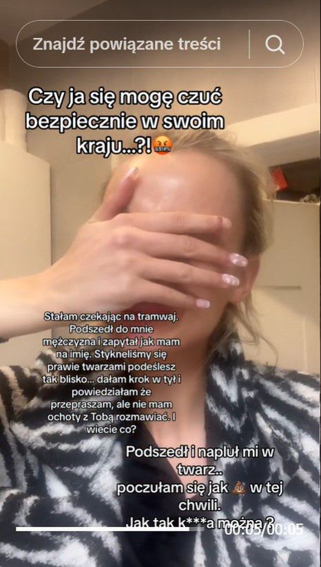 Olga Król zalewa się łzami 