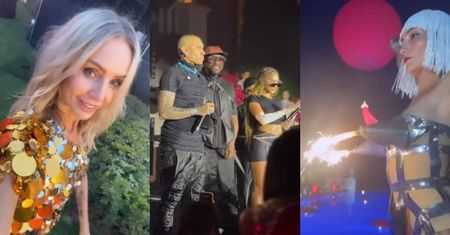 Agnieszka Woźniak-Starak i reszta "śmietanki" bawi się na drugim dniu urodzin miliardera: podniebne akrobacje, występ Black Eyed Peas (ZDJĘCIA)