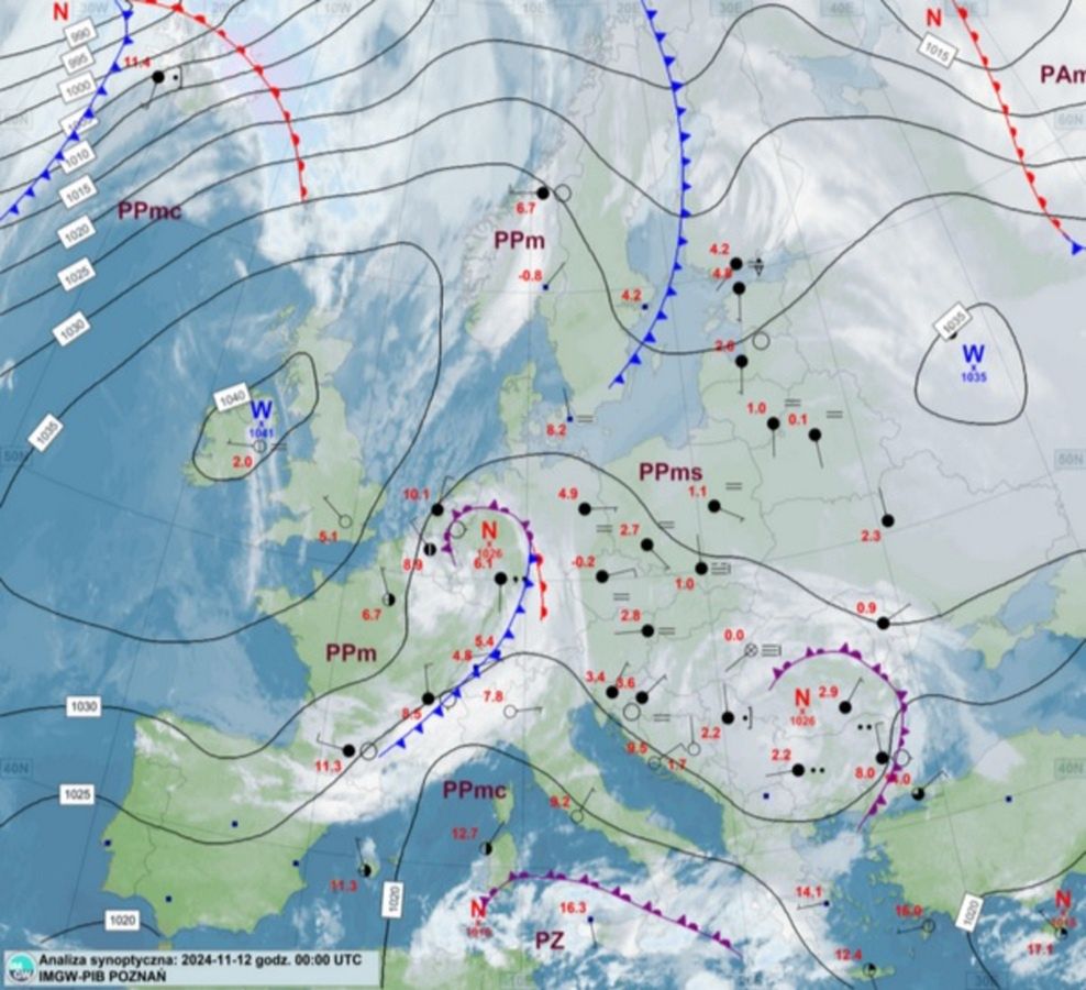 Sytuacja synoptyczna w Polsce