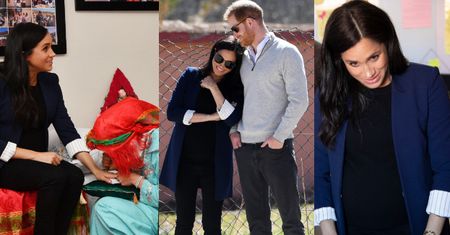 Meghan Markle olśniła mieszkańców Maroka perfekcyjnym francuskim i tatuażem z henny (FOTO)