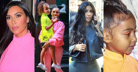 Wypindrzone Kim Kardashian i North West lansują się w Nowym Jorku (ZDJĘCIA)
