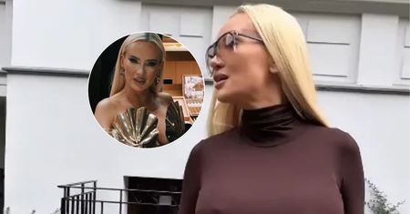 Frywolna syrenka! Izabela Macudzińska w metalicznym gorsecie. Ten dekolt ledwo trzyma fason
