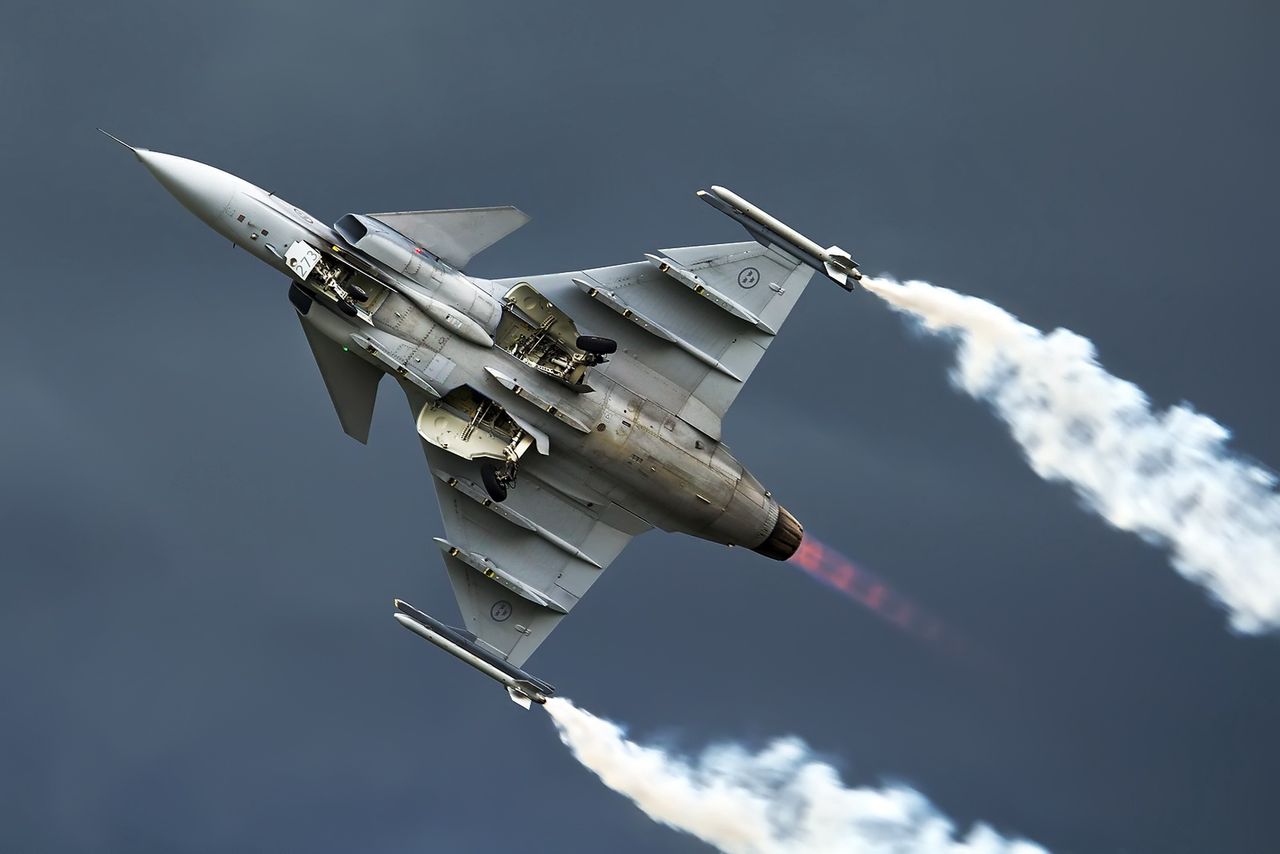 Wojna Rosji z krajami bałtyckimi? Szwedzi przeprowadzili analizę - Saab JAS-39 Gripen